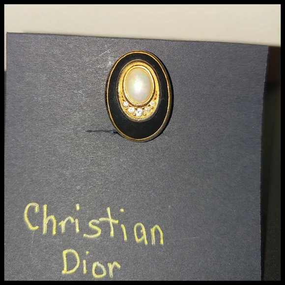 Vintage Christian Dior Single Clip-On Earring, Marked - Picture 2 of 6